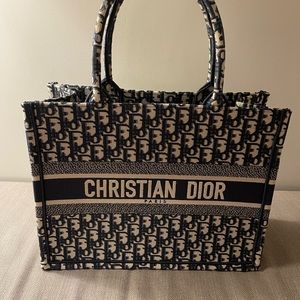Used Christian Dior medium book tote
